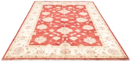 morgenland Wollteppich »Ziegler Teppich handgeknüpft rot«, rechteckig, 6 mm Höhe