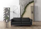 machalke® 3-Sitzer »amadeo«, Ledersofa mit geschwungenen Armlehnen, Breite 213 cm