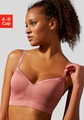 LASCANA ACTIVE Sport-Push-up-BH, mit Trägern in Satinoptik, Basic Dessous