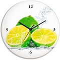 Artland Wanduhr »Limette mit Spritzwasser«