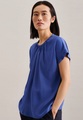 seidensticker Shirtbluse »Schwarze Rose«, Kurzarm Rundhals Uni