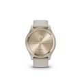 Garmin, GARMIN vívomove Trend - Smartwatch (Breite: 20 mm, Silikon, Pastellbraun/ Cremegold)