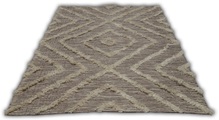 my home Teppich »Kanja«, rechteckig, weiche Haptik, Boho Look, Berber-Optik, Rauten-Design
