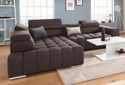 exxpo - sofa fashion Ecksofa, mit Kopf- bzw. Rückenverstellung, wahlweise mit Bettfunktion