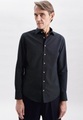 Business Hemd X-slim Fit Langarm Punkte Herren Schwarz 44