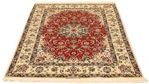 morgenland Teppich »Isfahan Teppich handgeknüpft rot«, rechteckig, 7 mm Höhe, handgeknüpft