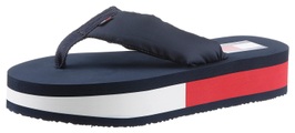 Tommy Jeans Zehentrenner »WEBBING MID BEACH SNDL«, mit weicher Bandage