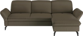 SIT&MORE, sit&more Ecksofa, Wahlweise mit Bett-, Kopfteil - und Armlehnfunktion, sowie Bettkasten