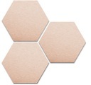 Wall-Art Metallbild »3er Set Hexagon Kupfer Wandbild« (Set)