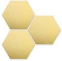 Wall-Art Metallbild »3er Set Geometrische Goldfarben Deko« (Set)
