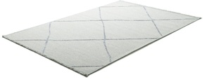 Sansibar Teppich »Braderup«, rechteckig, 2 mm Höhe, Flachgewebe, modernes Scandi Design, Motiv Rauten, mit Fransen, ideal im Wohnzimmer & Schlafzimmer
