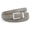 Anthoni Crown 2, 0 cm grauerfarbener Ledergürtel mit Dornschnalle