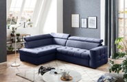 exxpo - sofa fashion Ecksofa, Steppung im Sitzbereich, Wahlweise mit Bettfunktion und Bettkasten, inklusive 3 verstellbaren Kopfstützen