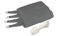 Windhager - Sonnensegel 400 cm, Quadratisch, Grau
