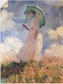 Artland Wandbild »Frau mit Sonnenschirm, Suzanne Hoschedé«