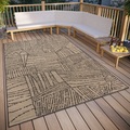 ELLE DECORATION, ELLE DECORATION Teppich »Léo«, rechteckig, In und Outdoor, Flachgewebe, wetterfest, pflegeleicht, robust