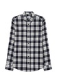 Casual Hemd Regular Fit Langarm Karo Herren Dunkelblau XL