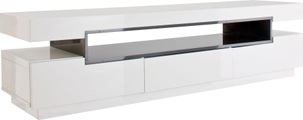 MCA furniture Lowboard »Laura«, weiss Hochglanz mit 3 Schubladen
