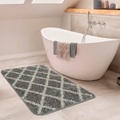 PACO HOME, Paco Home Badematte »Side 506«, Höhe 25 mm, rutschhemmend beschichtet, fussbodenheizungsgeeignet, Badteppich, Rauten Design, waschbar, rechteckig & rund erhältlich