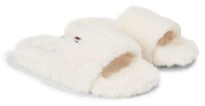 Tommy Hilfiger Plüsch Hausschuhe »FUR HOME SLIPPER SLIDE«, zum Wohlfühlen