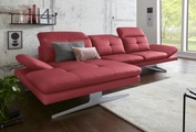 exxpo - sofa fashion Ecksofa, inkl. Kopf- bzw. Rückenverstellung und Armlehnenverstellung