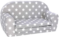 knorr® toys Kindersofa Stars white - grau