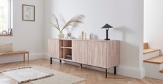 andas Kommode »Viby«, aus massivem Eichenholz mit Push-to-open Funktion