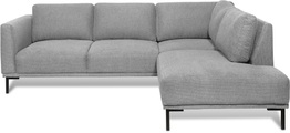 GOODproduct Ecksofa »Fillin«, Struktur hergestellt aus recycelten PET-Flaschen und im Leinen-Mix
