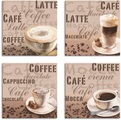 Artland Leinwandbild »Milchkaffee Latte MacchiatoChocolate«