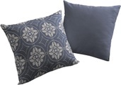 Adam Elements - ADAM - Kissenbezug Romantic Puligny 40 cm x 40 cm, Dunkelblau