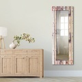 Artland Wandspiegel »Vintage Hintergrund Holzwand mit Herz«
