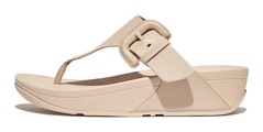 Fitflop Zehentrenner »LULU COVERED«, Keilabsatz, Sommerschuh, Schlappen mit verstellbarer Schnalle