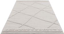 Carpet City Teppich »SANTORINI 58578«, rechteckig, 5 mm Höhe, 3D-Design: Flor erzeugt ein Hoch-Tief-Effekt, In- und Outdoor geeignet