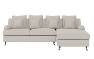 Guido Maria Kretschmer Home&Living Ecksofa »NORIN«, (2 St.), zwei Fussarten: vorne - Rollen, hinten - Holzfüsse