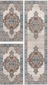 Carpet City Bettumrandung »Novel 8640«, (3 tlg.), mit Fransen, Wohnzimmer, Bettvorleger, Läufer-Set für das Schlafzimmer
