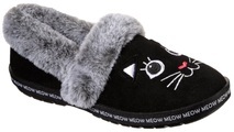 Skechers Pantoffel »TOO COZY MEOW PAJAMAS«, mit gesticktem Katzengesicht