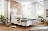 Novel - Bett MATTIS_8096 - cremeweiss - Textil - 180x200