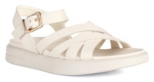 Geox Xand Damen Flache Sandalette Creme