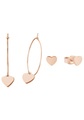AMOR, Amor Ohrring-Set »Herzen, 2027182« (Set, 4 tlg.)