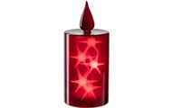 Leonardo LED-Kerze Autentico 24 x 9 cm, Rot