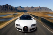 Papermoon, Papermoon Fototapete »SUPER CAR-BUGATTI AUTO RACING MOTOR GEBIRGE ISLAND«, Vliestapete, hochwertiger Digitaldruck, inklusive Kleister