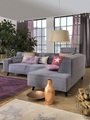 TOM TAILOR Ecksofa »NORDIC CHIC«, mit Ottomane, wahlweise mit Sitzvorzug, Füsse Buche natur