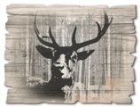 Artland Holzbild »Hirsch Collage«