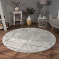 Paco Home Teppich »Soft 380«, rund, 22 mm Höhe, Kuschelteppich - besonders weich, Uni-Farben, ideal im Wohnzimmer & Schlafzimmer