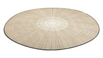 wash+dry by Kleen-Tex Teppich »Cascara beige«, rund, 7 mm Höhe