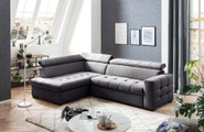 exxpo - sofa fashion Ecksofa, Steppung im Sitzbereich, Wahlweise mit Bettfunktion und Bettkasten, inklusive 3 verstellbaren Kopfstützen