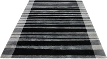 Bruno Banani Hochflor-Teppich »Cameo-Bordüre«, rechteckig, 27 mm Höhe, gestreiftes Muster, weicher Flor, angenehme Haptik, mit Bordüre, idealer Teppich für Wohnzimmer & Schlafzimmer