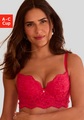 s.Oliver Push-up-BH »Charline«, mit verlängertem Unterbrustband aus Spitze, Dessous