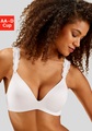 Lascana, LASCANA Push-up-BH, ohne Bügel mit wunderschönen Spitzenträgern, Basic Dessous