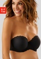 Push-Up BH mit abnehmbaren Trägern schwarz-90E